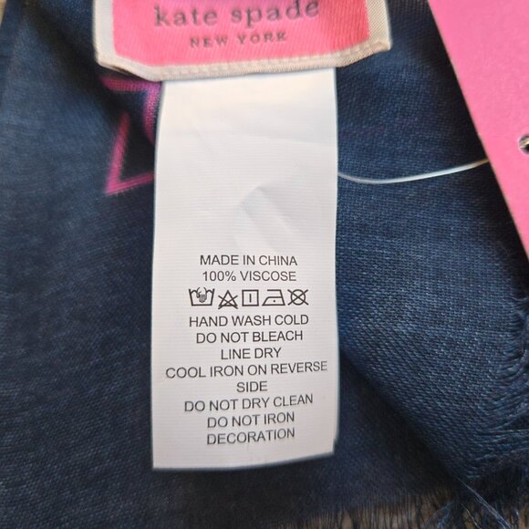 NWT kate spade Map of Manhattan Scarf - Picture 9 of 12